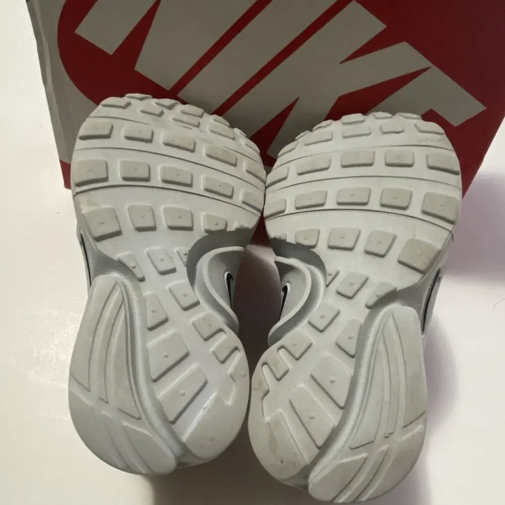 Nike Presto Unisex Kids Low Top Lace-Up Mesh Sneakers Red/Gray/White/Black 7C